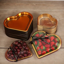 Cargar imagen en el visor de la galería, Moldes de Aluminio Negro en Forma de Corazón – Pack de 5 Unidades