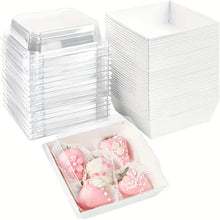 Cargar imagen en el visor de la galería, Cajas Blancas para Postres y Charcuteria 50 Unidades
