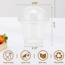 Cargar imagen en el visor de la galería, Tazas Plástica con Tapa  9oz - Paquete 50 Unidades