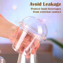 Cargar imagen en el visor de la galería, Tazas Plástica con Tapa  9oz - Paquete 50 Unidades