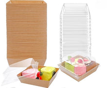 Cargar imagen en el visor de la galería, Cajas Mini Mini Kraft para Postres y Charcuteria - 10 Unidades