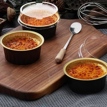 Cargar imagen en el visor de la galería, Mini Moldes Redondos Con Tapa Negros- 10 unidades