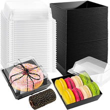 Cargar imagen en el visor de la galería, Cajas Mini Mini Negras para Postres y Charcuteria - 10 Unidades
