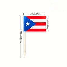 Cargar imagen en el visor de la galería, palillos de dientes, bandera de puerto rico , cake topper