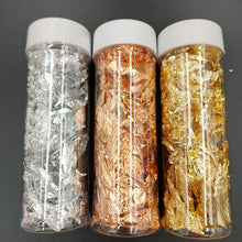 Cargar imagen en el visor de la galería, gold leaf, foil leaf, hojas doradas para reposteria