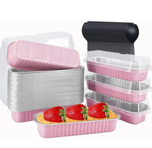 Cargar imagen en el visor de la galería, Moldes Rosas Para Hornear Con Tapa - Paquete 10 Unidades