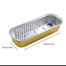 Cargar imagen en el visor de la galería, Moldes Dorado Para Hornear con Tapa - Paquete de 10 unidades