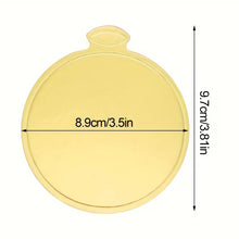 Cargar imagen en el visor de la galería, Cake Board redondo Dorado 3.5"
