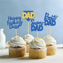 Cargar imagen en el visor de la galería, Cake Topper - Cupcakes Día del Padre (24 piezas)
