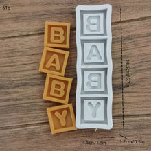 Cargar imagen en el visor de la galería, Molde de Silicona con Letras BABY
