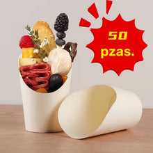 Cargar imagen en el visor de la galería, Vasos 12oz de Servicio Artesanal Blanco - 50 Unidades
