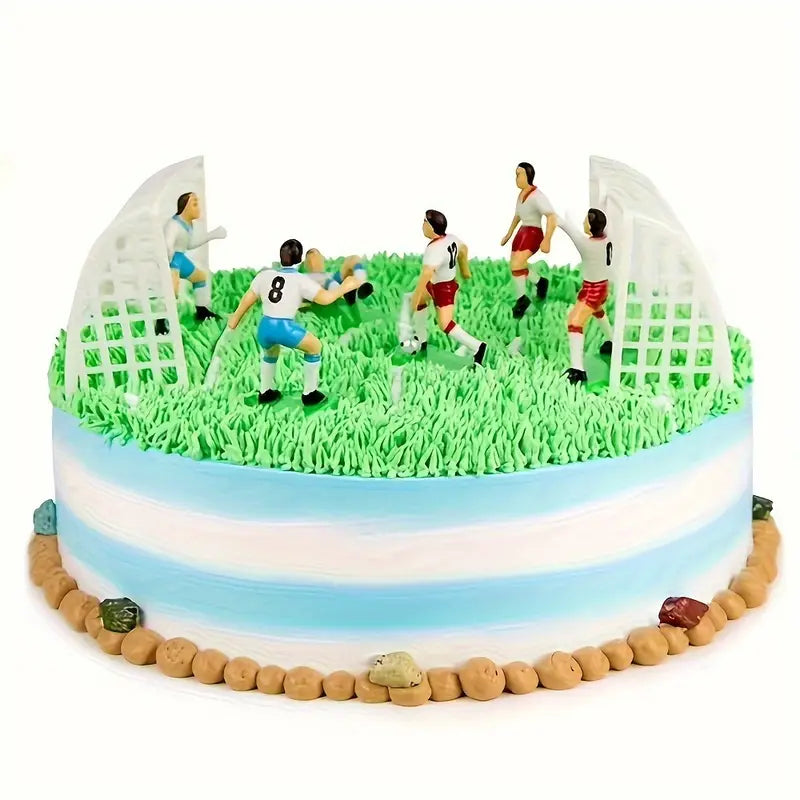 Equipo de Soccer Cake Topper (9 piezas)