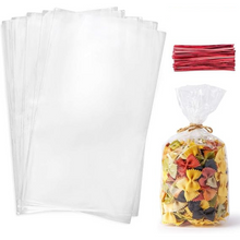 Cargar imagen en el visor de la galería, Bolsas de Celofán &amp; Lazos giratorio Rojo - 50 unidades
