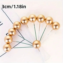 Cargar imagen en el visor de la galería, cake topper dorado, bolitas doradas para bizcochos, postres
