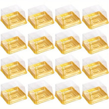 Cargar imagen en el visor de la galería, Recipiente cuadrado con cúpula transparente  - Paquete 10 Unidades
