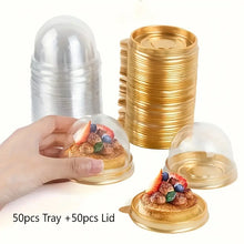 Cargar imagen en el visor de la galería, Recipiente con cúpula transparente  - Paquete 50 Unidades
