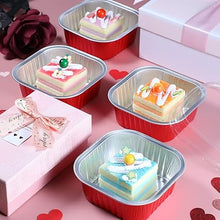 Cargar imagen en el visor de la galería, Molde Cuadrado Rojo (10oz) - 10 Unidades
