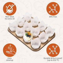 Cargar imagen en el visor de la galería, Cupcake Liner Tulipanes Blancos - 50 Unidades
