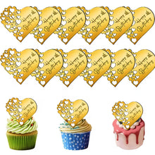 Cargar imagen en el visor de la galería, Cake &amp; Cupcake Topper Corazones
