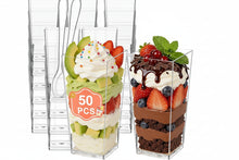 Cargar imagen en el visor de la galería, Vasos (Cups) de plástico para postres 3 oz - Paquete 50 Unidades
