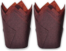 Cargar imagen en el visor de la galería, Cupcake Liner Tulipanes Marrones - 50 Unidades

