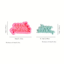 Cargar imagen en el visor de la galería, Molde de Silicona de "Happy Birthday"
