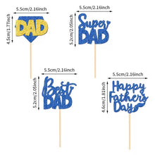 Cargar imagen en el visor de la galería, Cake Topper - Cupcakes Día del Padre (24 piezas)
