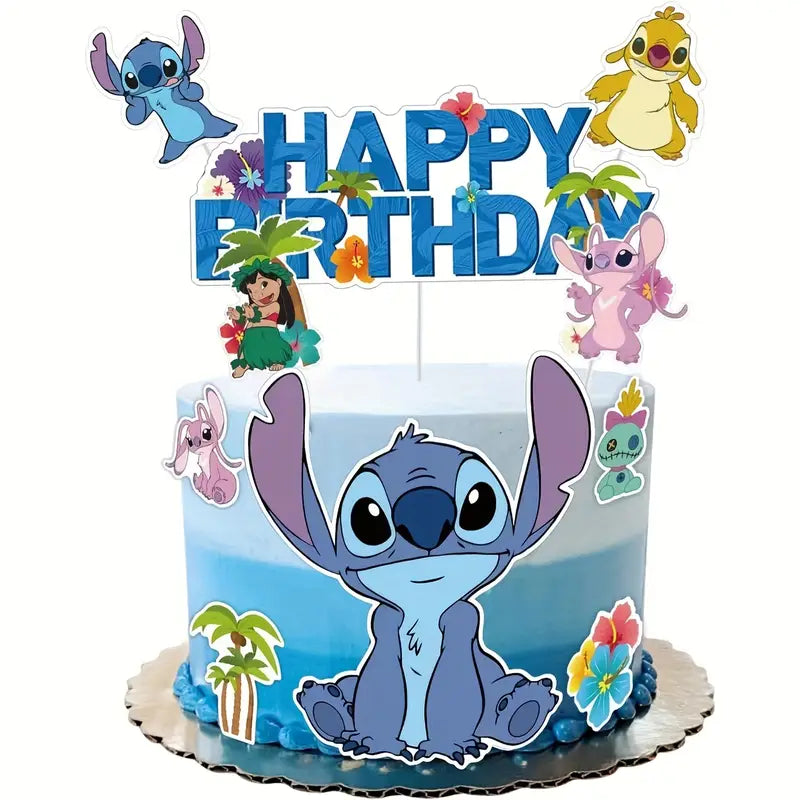 Stitch Cake Topper (10 piezas)