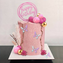 Cargar imagen en el visor de la galería, bolitas rosas para bizcochos, esferas rosadas para bizcochos, cake topper, cake topper bolitas
