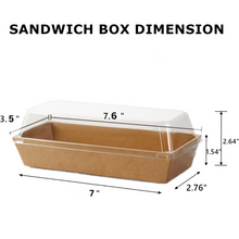 Cargar imagen en el visor de la galería, Cajas Kraft Rectangular  - 10 Unidades
