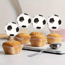 Cargar imagen en el visor de la galería, Cake &amp; Cupcake Topper Soccer

