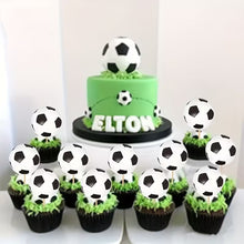 Cargar imagen en el visor de la galería, Cake &amp; Cupcake Topper Soccer
