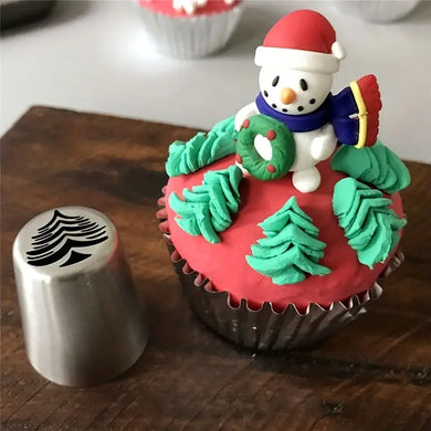 punta russa con dieño de arbol de navidad