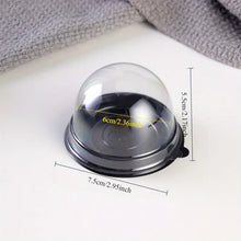 Cargar imagen en el visor de la galería, Recipiente de base negra con cúpula transparente  - Paquete 10 Unidades
