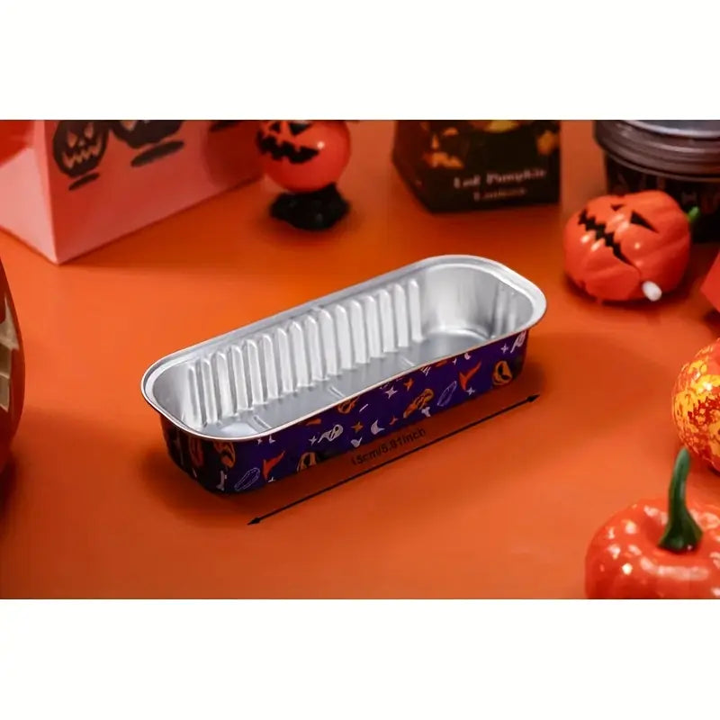 Moldes de Halloween Para Hornear Con Tapa - Paquete 10 Unidades