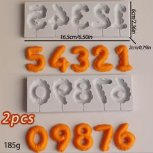 Cargar imagen en el visor de la galería, Molde de Silicona Numeros 0-9 (3D)
