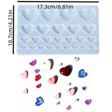 Cargar imagen en el visor de la galería, Molde de Silicona - Corazones
